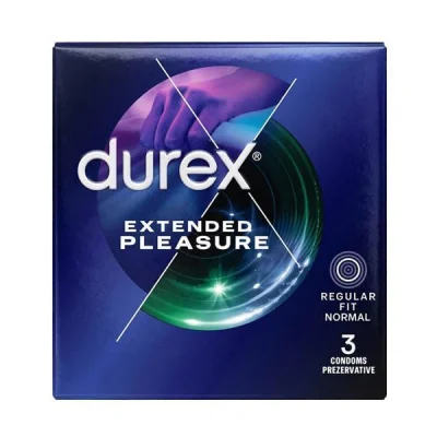 DUREX CONDOMS EXTENDED PLEASURE 3pcs