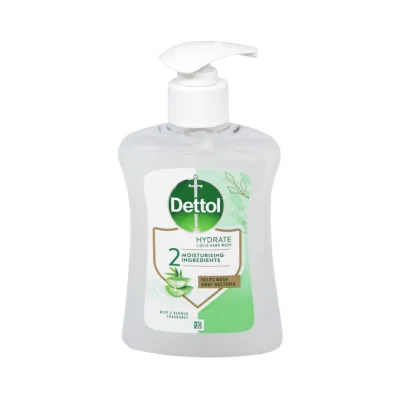 DETTOL Liquid handsoap antibacterial pump  Hydrate 250ml - Aloe & Bamboo