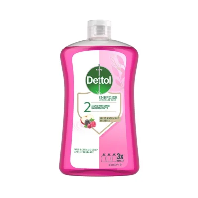 DETTOL Liquid hand wash moisturising ingredients refill 750ml - energise