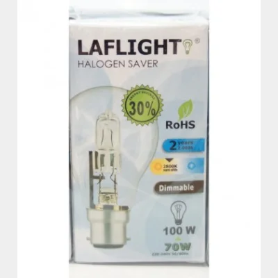 LAFLIGHT HALOGEN BULB 70w B22 (PEAR BAYONET)