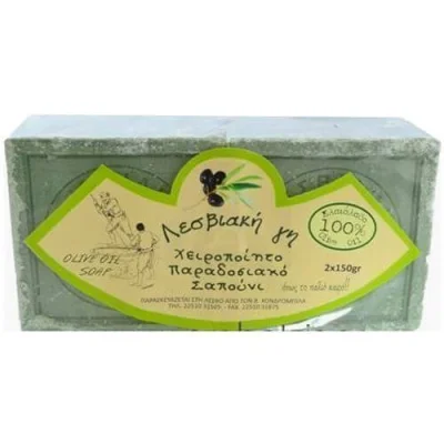 LESVOS OLIVE OIL SOAP 2x150gr. GREEN