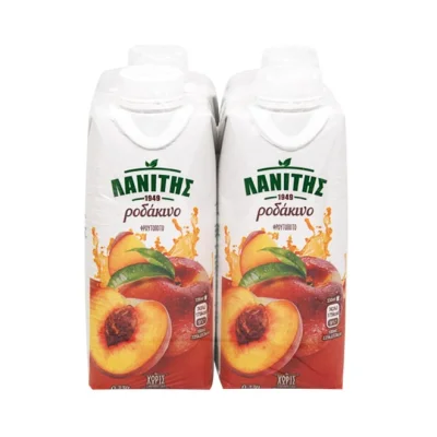 LANITIS juice PEACH 4x330ml