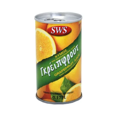 SWS grapefruit juice can 175ml