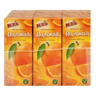 KEO juice ORANGE 9x250ml