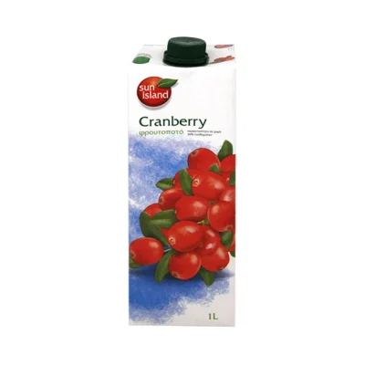 SUN ISLAND fruit drink CRANBERRY 1L
