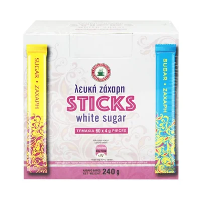 sugar sticks G. CHARALAMBOUS (colored) 60 x 4g 240g