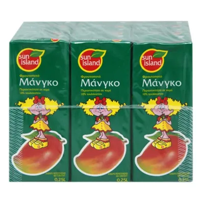 SUN ISLAND fruit drink MANGO 9x250ml