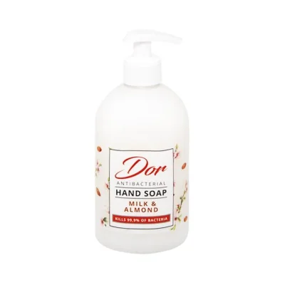 DOR Liquid handsoap antibacterial pump 500ml - Milk & Almond