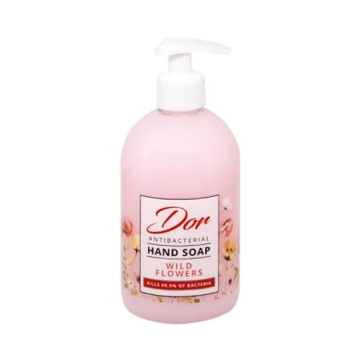 DOR Liquid handsoap antibacterial pump 500ml - Wild Flowers