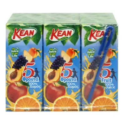 KEAN juice 5 FRUIT COCKTAIL 9x250ml