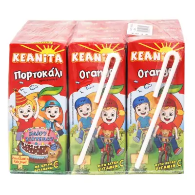 KEANITA fruit drink ORANGE 9x250ml