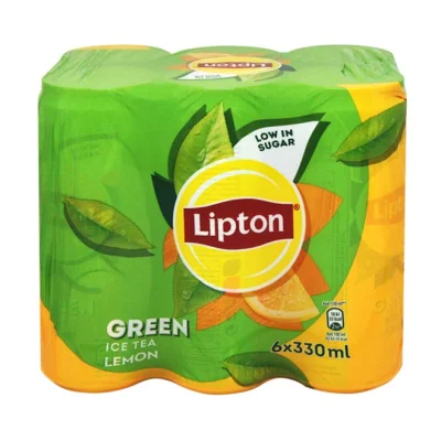 LIPTON ice tea GREEN 6x330ml - LEMON low sugar