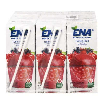 ENA United Fruit nectar pomegranate & raspberry 9x250ml