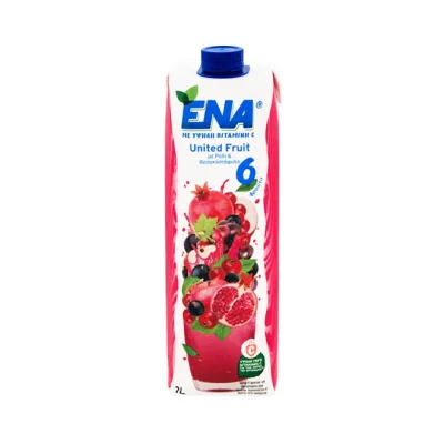 ENA United 6 Fruits nectar pomegranate & currant 1L