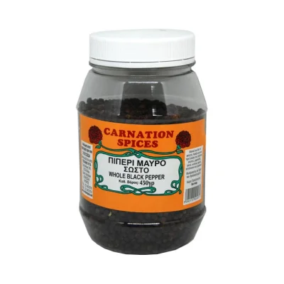 CARNATION SPICES pepper black whole 450g