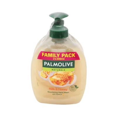 PALMOLIVE liquid handsoap pump 300ml + refill 300ml - Milk & Honey