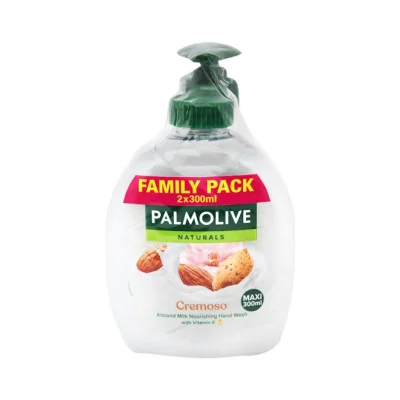PALMOLIVE liquid handsoap pump 300ml + refill 300ml - Milk & Almond