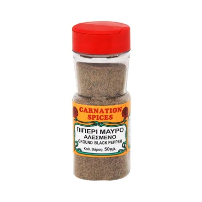 CARNATION SPICES jar pepper ground black 50g