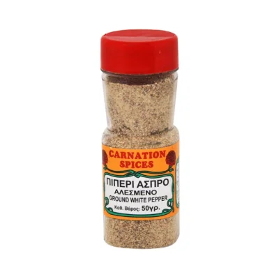 CARNATION SPICES jar pepper white 50g