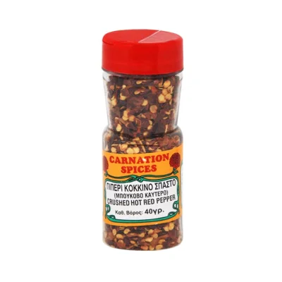 CARNATION SPICES jar pepper crushed hot red 40g