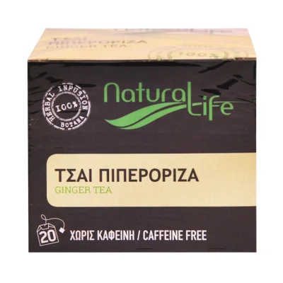 tea NATURAL LIFE (20pcs) 26g - Ginger (100% natural herbs caffeine free)