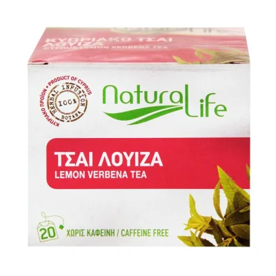 tea NATURAL LIFE (20pcs) 26g - Lemon Verbena (100% natural herbs caffeine free)