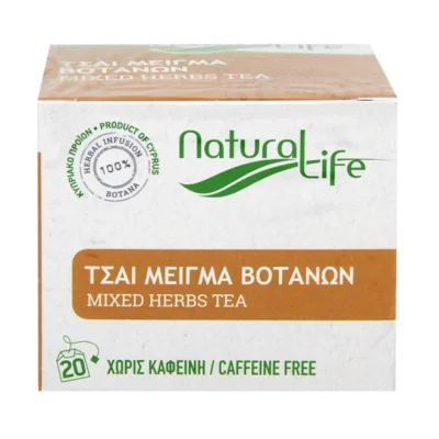 tea NATURAL LIFE (20pcs) 26g - Mixed Herbs (100% natural herbs caffeine free)