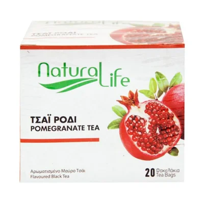 tea NATURAL LIFE (20pcs) 26g - Pomegranate flavoured Black Tea