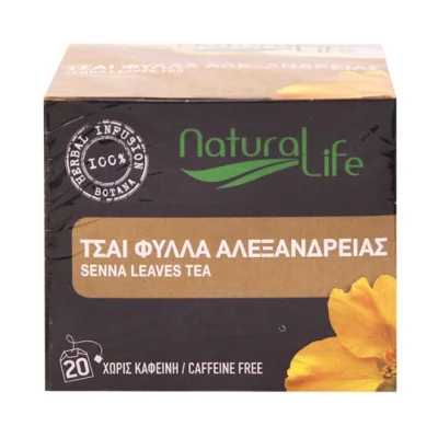 tea NATURAL LIFE (20pcs) 26g - Senna Leaves (100% natural herbs caffeine free)