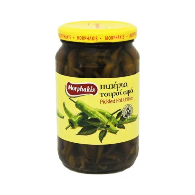 MORPHAKIS pickled hot chillies 350g