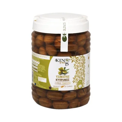 KING OF OLIVES green olives (tsakistes) 1.300g
