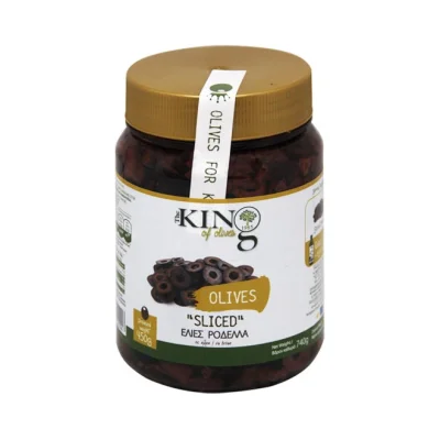 KING OF OLIVES black olives slices 450g