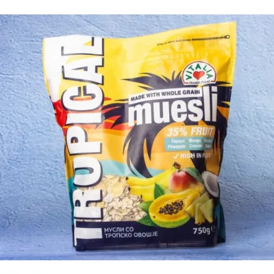 Tropical Muesli, Mix Of Tropical Fruit 750 G