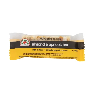 Bar me kajsi&badem&jogurt Vitalia 40gr