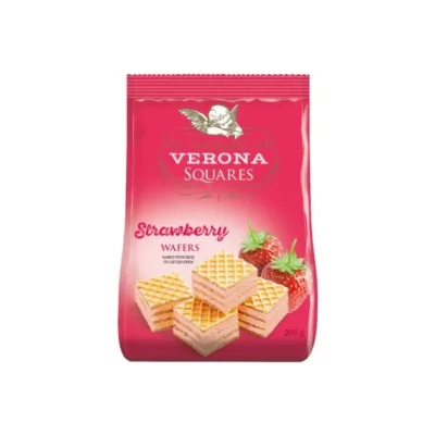 Verona Wafer Strawberry 200gr