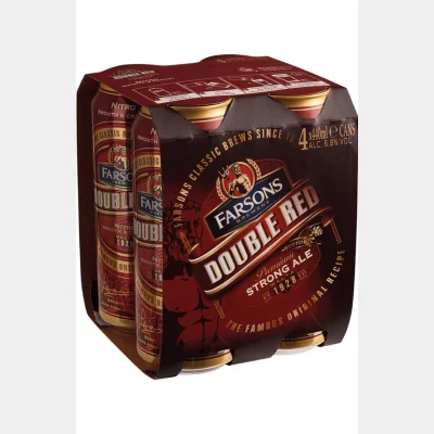Farsons Double Red Label 44cl x 1 can