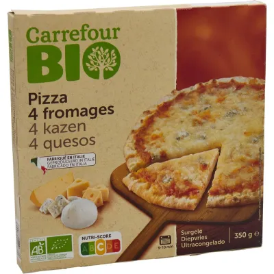CARREFOUR Organic 4-Cheese Pizza 350 g