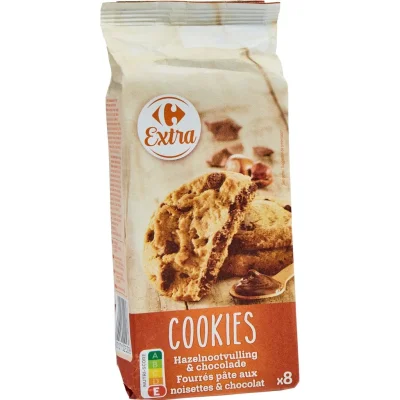CARREFOUR Hazelnut and Chocolate Filled Cookies 200 g