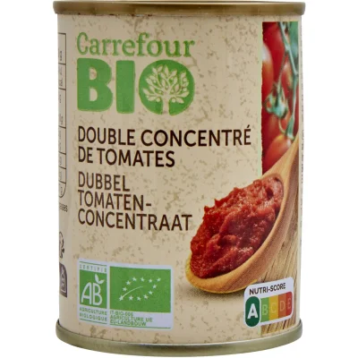 CARREFOUR Organic Double Concentrated Tomato Puree 140 g