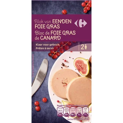 CARREFOUR Duck Foie Gras Block 2 x 40 g