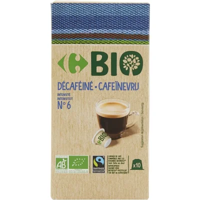 CARREFOUR Decaffeinated Coffee Capsules Intensity 6 Nespresso Compatible 52 g