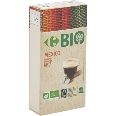 CARREFOUR Coffee Capsules Intensity 7 Nespresso Compatible Mexico Organic 52 g