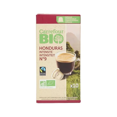 CARREFOUR Coffee Capsules Honduras Intensity 9 Compatible Nespresso 52 g