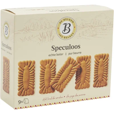 LES BELGES Speculoos Pure Butter Biscuits 225 g