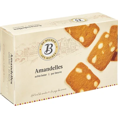 LES BELGES Amandelles Pure Butter Biscuits 175 g