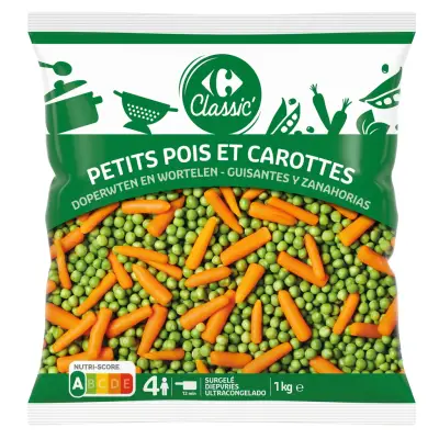 CARREFOUR CLASSIC Peas and Carrots 1 kg