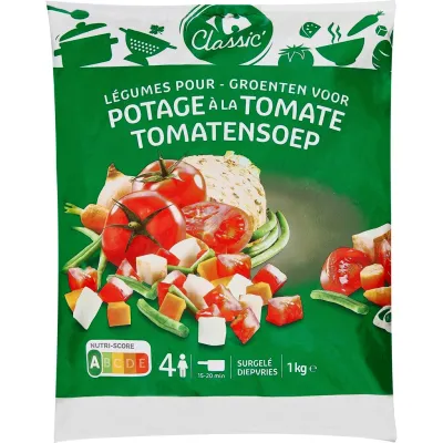 CARREFOUR CLASSIC Vegetable mix for tomato soup 1 kg