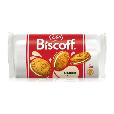 Lotus Biscoff Filled Vanilla Creme 5 Pack 50g