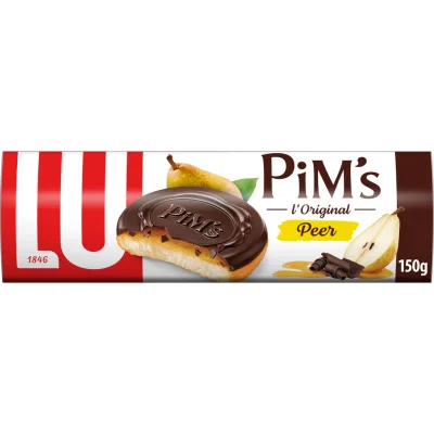 LU PIM'S Pear Flavored Chocolate Covered Sponge Cakes 150 g