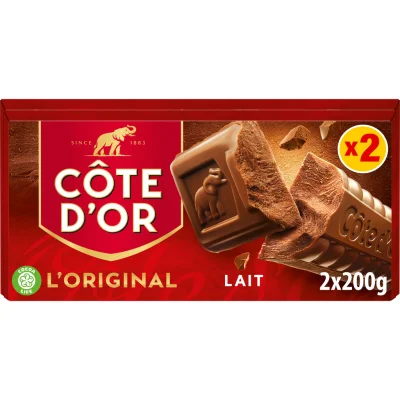 COTE D'OR L'Original Milk Chocolate Bar 2x200g